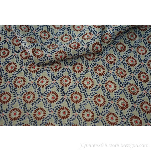 100% Viscose Twill Crepe Printed Fabric
